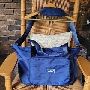 The Foldie packable travel bag, navy